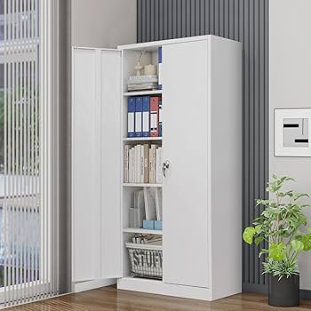 オフィス家具　キャビネット　鍵付き スチール書庫 キャビネット 両開き 鍵付き 書庫 シクロ オフィス